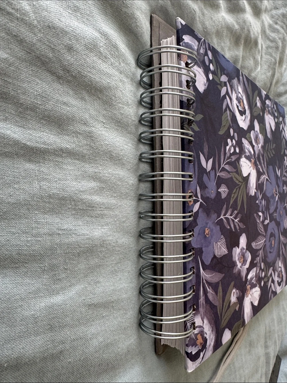 Blue Floral Spiral Greeting Card Planner XL and Storage - Etsy